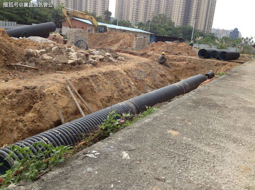 太原市排水管工程和小区污水管道都在用的波纹管,多图展示 进行 道路 雨水管